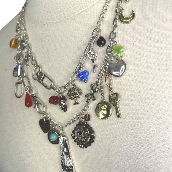 Free People Maxamillion Charm Necklace - World Traveler - Picture 7 of 10